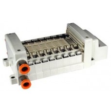SMC solenoid valve 4 & 5 Port VQC VV5QC21-L, 2000 Series, Base Mounted Mfld, Plug-in, Leadwire Kit